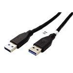 USB 5Gbps kabel USB3.0 A(M) - USB3.0 A(M), 5m, černý
