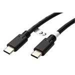 USB 5Gbps (USB 3.0) kabel USB C(M) - USB C(M), 3m, černý
