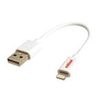 USB kabel pro Apple s konektorem Lightning, 0,15m