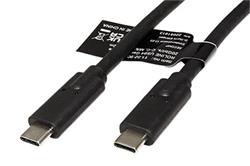 USB4 20Gbps kabel USB C(M) - USB C(M), PD 100W, 2m, černý