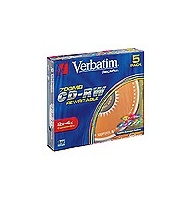 VERBATIM CD-RW(5-pack)Slim/Colours/DLP/2x-4x/700MB