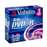 VERBATIM DVD-R(5-pack)8cm/Jewel/4x/1.4GB