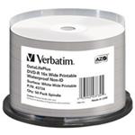 VERBATIM DVD-R(50-Pack)Spindle/Printable/16x/4.7GB/Waterproof//NON-ID/ Lesklý povrch