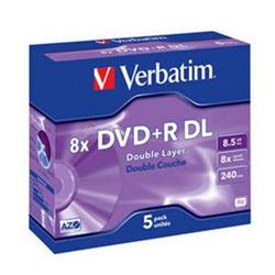 Verbatim DVD+R 8,5GB 8x Double Layer jewel box, 1kus