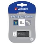 VERBATIM USB Flash Disk Store 'n' Go PinStripe 8GB - černá