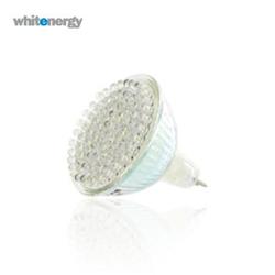 Whitenergy LED žárovka | GU5.3 | 80 LED | 3W | 12V | studená bílá | reflektor