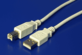 Wiretek Kabel USB2.0 A-B 3m (A-M/B-M)