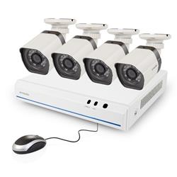 ZMODO 720P sPoE NVR kit 4CH kamerový systém, recorder + 4x IP kamera 2.GEN