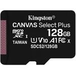 128GB microSDXC Kingston Canvas Select Plus A1 CL10 100MB/s bez adapteru