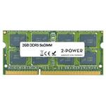 2-Power 2GB PC3-8500S 1066MHz DDR3 CL7 SoDIMM 2Rx8 (DOŽIVOTNÍ ZÁRUKA)