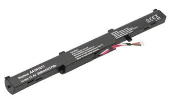 2-Power baterie pro ASUS ( A41N1501 alternative ) Baterie (4 Články) 14,4V 2600mAh