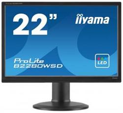 22"LCD iiyama B2280WSD-B1 - 5ms, 250cd/m2, 16:10, 1000:1, VGA, DVI, repro, pivot, výšk.nastav.,černý