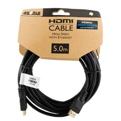 4World Kabel HDMI - HDMI High Speed s Ethernet (v1.4), 3D, HQ, BLK, 5m