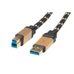 5Gbps kabel USB3.0 A(M) - USB3.0 B(M), 0,8m