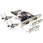 Adaptér PCI Express x1 6x sériový port + low profile