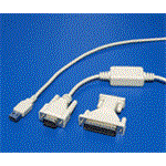 Adaptér USB -> 1x sériový port MD9, kabel 1,8m + redukce FD9/MD25