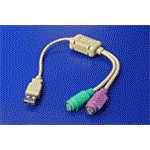 Adaptér USB -> 2 x PS2 