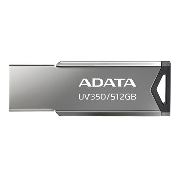 ADATA UV350/512GB/USB 3.2/USB-A/Stříbrná