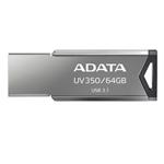 ADATA UV350/64GB/USB 3.1/USB-A/Stříbrná