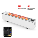 AENO FH1S Chytré Topení,konvekce + efekt plamene, 2000W, Bílá