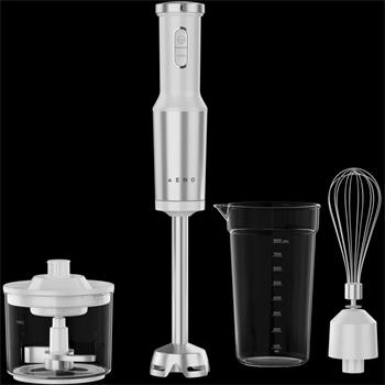 AENO Tyčový mixér HB4W - 1200W, šlehač, sekáček, nádoba, bílá
