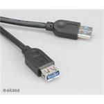 AKASA AK-CBUB02-15BK USB 3.0, SuperSpeed 5 Gbps Type A Cable Extension, 150cm