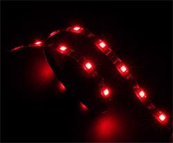 AKASA - LED páska - červená Vegas 50 cm