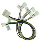 AKASA synchronizační kabel pro 3x 4pin(F) na 1x 4pin(M) + 1x Molex / AK-CB002 /