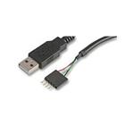 AKASA - USB kabel - 40 cm - prodlužovací