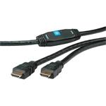 Aktivní HDMI kabel, HDMI M - HDMI M, zlacené konektory, 30m