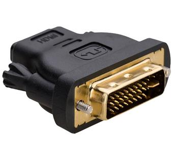 Akyga adaptér DVI-M 24+5/HDMI-F/Duplex/cerná