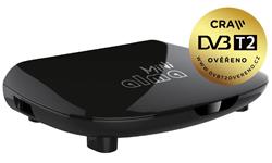 ALMA DVB-T/T2 set-top-box 2880 Mini/ Full HD/ MPEG2/ MPEG4/ H.265/HEVC/ CRA ověřeno/ PVR/ EPG/ USB/ HDMI/ černý