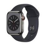 Apple Watch S8 Cell/41mm/Graphite/Sport Band/Midnight