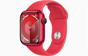 Apple Watch S9 Cell/41mm/PRODUCT RED/Sport Band/PRODUCT RED/-M/L