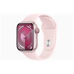Apple Watch S9 Cell/45mm/Pink/Sport Band/Light Pink/-S/M
