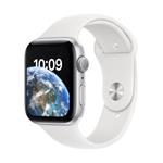 Apple Watch SE/44mm/Silver/Sport Band/White