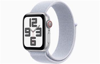 Apple Watch SE Cell/44mm/Silver/Sport Band/Blue Cloud