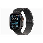 Apple Watch Ultra 2/49mm/Black/Elegant Band/Black Titanium Milanese/Large