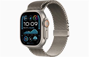 Apple Watch Ultra 2/49mm/Natural/Elegant Band/Natural Titanium Milanese/Large