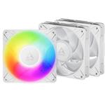 ARCTIC P12 Pro A-RGB (bílá) 3-Pack - 120mm A-RGB PWM ventilátor s rozdělovačem kabelů