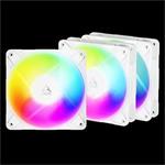 ARCTIC P12 Pro Reverse A-RGB (White) - 120mm White Color Case Fan with A-RGB - Reverse Impeller Desi