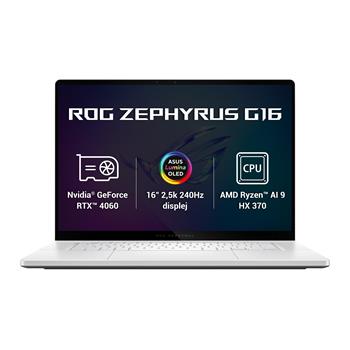 ASUS ROG Zephyrus G16/GA605WV/AI9-HX370/16"/2560x1600/32GB/1TB SSD/RTX 4060/W11H/White/2R