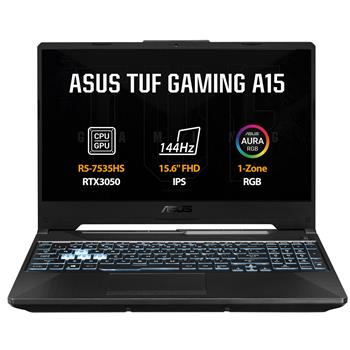 ASUS TUF Gaming A15/FA506NC-HN039/R5-7535HS/15,6"/FHD/16GB/1TB/RTX 3050/bez OS/Black/2R