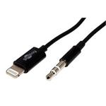 Audio kabel  Lightning - stereo jack 3,5mm, 1m, černý