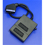 AV přepínač  1x Scart(M)  - 2x Scart(F), kabel 0,4m černý