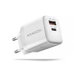 AXAGON ACU-PQ20W, nabíječka do sítě 20W, 2x port (USB-A + USB-C), PD3.0/PPS/QC4+/AFC/Apple, bílá