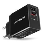 AXAGON ACU-QS24, QUICK a SMART nabíječka do sítě, 2x USB port QC3.0/AFC/FCP + 5V-1.2A, 24W