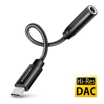 AXAGON ADA-HC, USB-C na 3.5mm jack - Hi-Res DAC audio adaptér, 384kHz/32bit, stereo