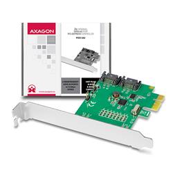 AXAGON PCES-SA2, PCIe řadič - 2x int. SATA III 6G ASMedia
