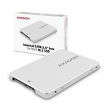 AXAGON RSS-M2SD, SATA - M.2 SATA SSD, interní 2.5" ALU box
